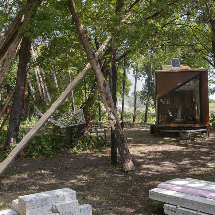 Joar Nango in collaboration with Douglas Thomas and 2019 Summer Institute participants (Lorraine Albert, Carrie Allison, Albyn Carias, Julie Gendron, Alicia Marie Lawrence, David Peters, and Evan Taylor), Uncle Doug’s Fishing Shack