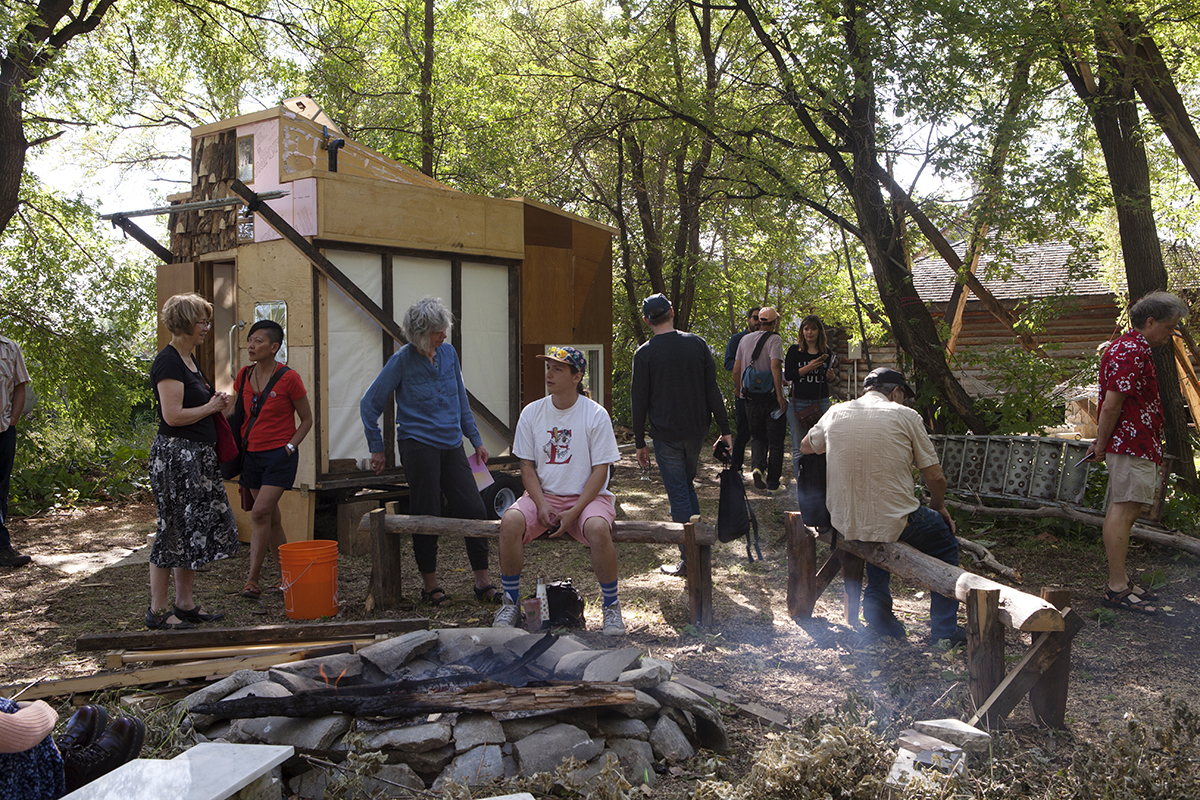 Joar Nango in collaboration with Douglas Thomas and 2019 Summer Institute participants (Lorraine Albert, Carrie Allison, Albyn Carias, Julie Gendron, Alicia Marie Lawrence, David Peters, and Evan Taylor), Uncle Doug’s Fishing Shack