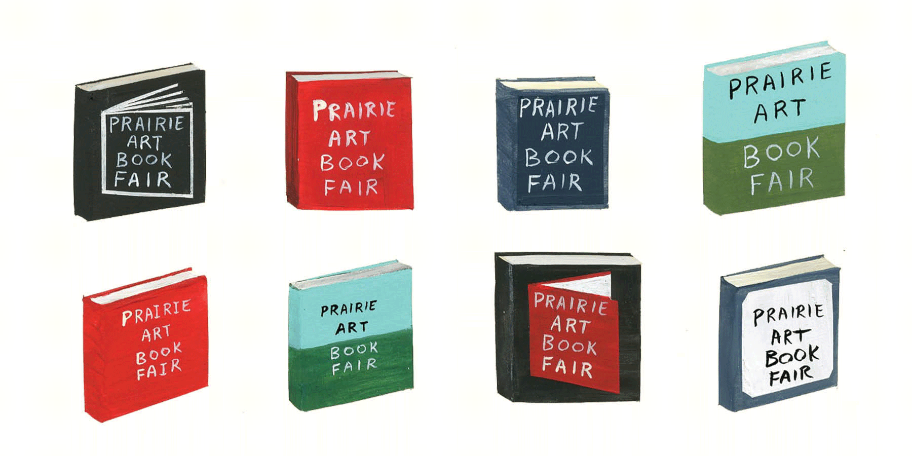 Prairie Art Book Fair books dancing back and forth